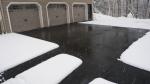 Radiant Heated Pad with Tracks and Walkway